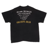 Vintage Grateful Dead 36,086 Songs 2,317 Concerts,298 Cities, 30 Years, 11 Members, 1 Band Tee Shirt 1996 Size XL