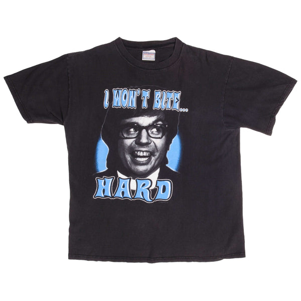 Vintage Austin Powers I won't bite hard oh Behave Tee Shirt 1998 Size Large