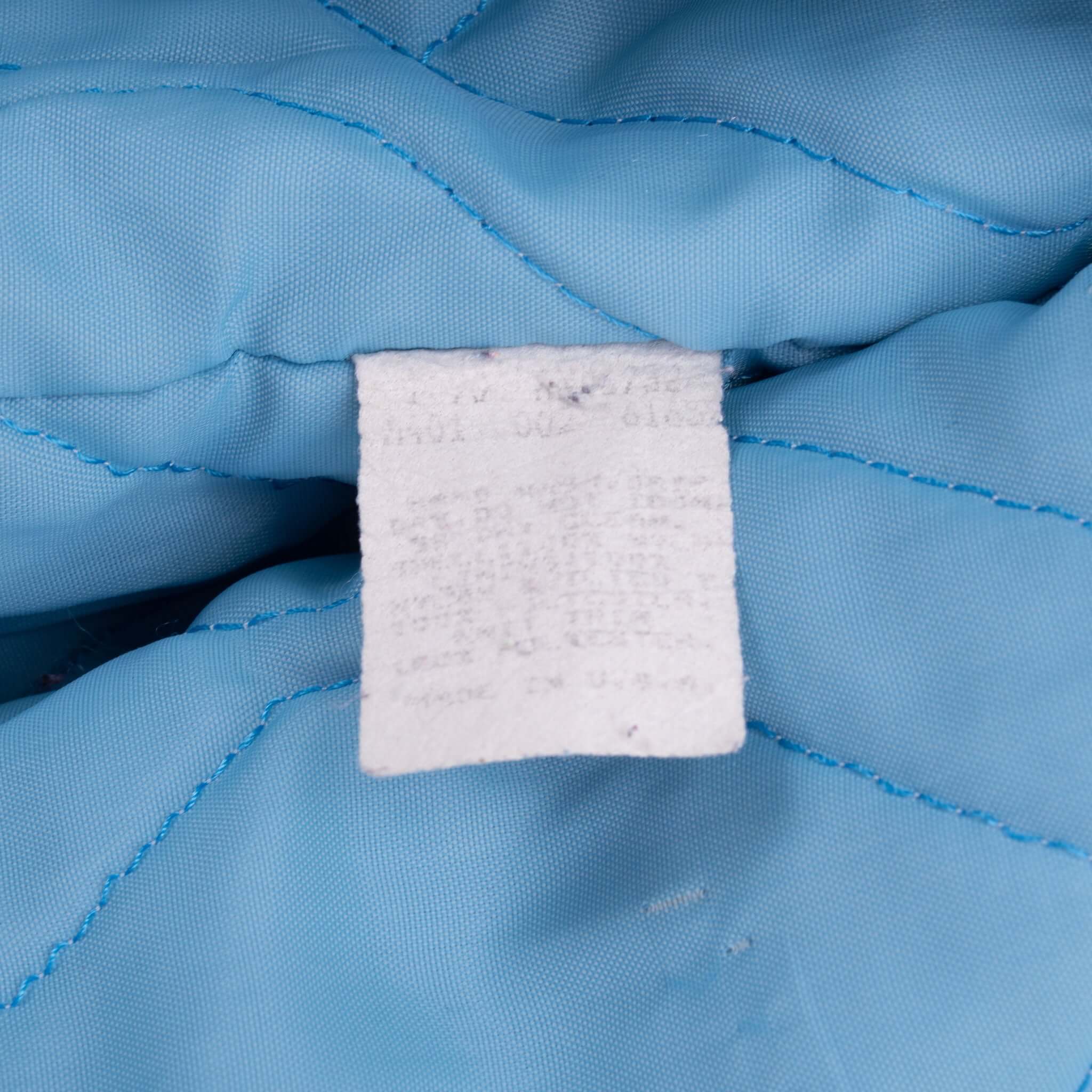 Vintage Ncaa Unc Tar Heels Caroline Satin Chalk Line Bomber Jacket 1980S Size XL Made In Usa