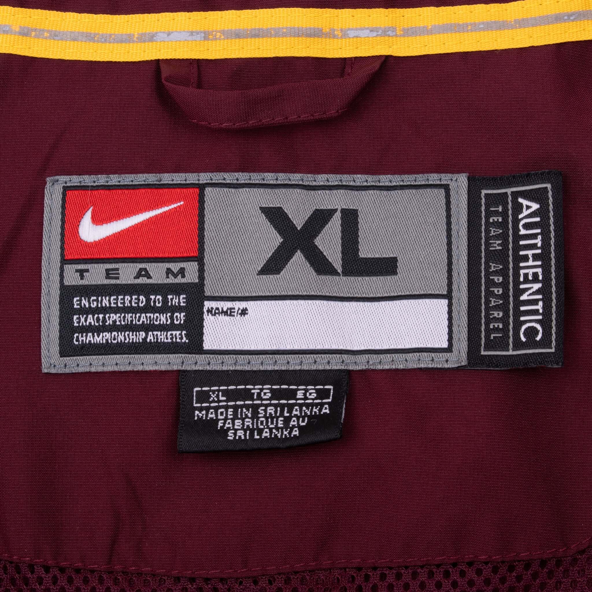 Vintage Nike Ncaa Minnesota Golden Gophers Windbreaker Jacket 2000S Size XL