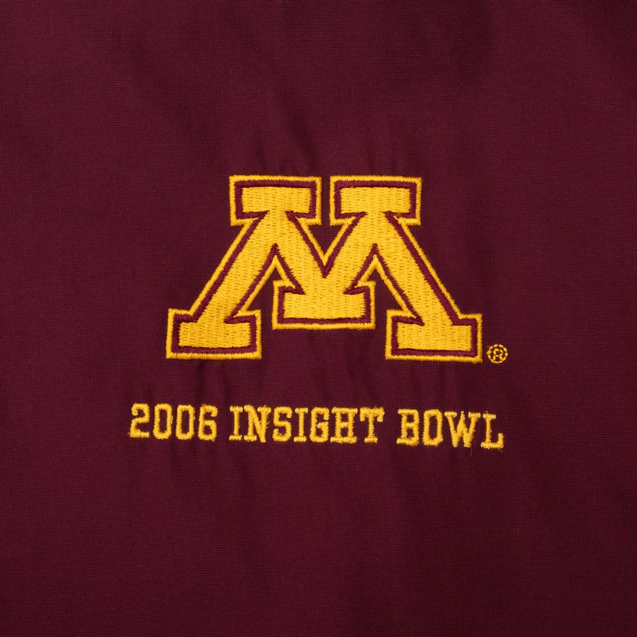 Vintage Nike Ncaa Minnesota Golden Gophers Windbreaker Jacket 2000S Size XL