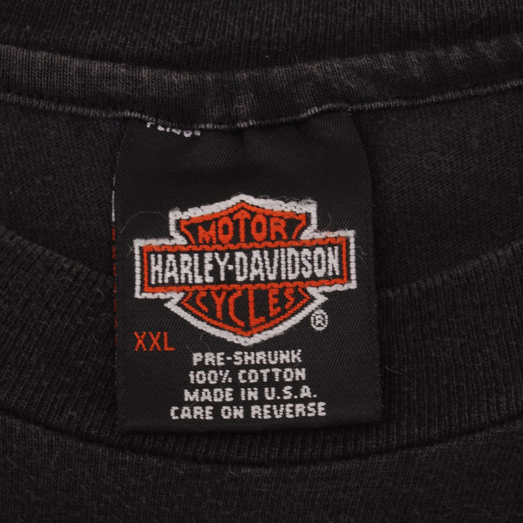 Vintage Harley Davidson Big Roar Westport, MA Tee Shirt 1987 Size 2XL Made In USA With Single Stitch Sleeves