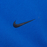 Vintage Nike Blue Quarter Zip Fleece Jacket 2000S Size XL