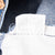 Close-up of the faded interior Levi's jeans content and production code tag