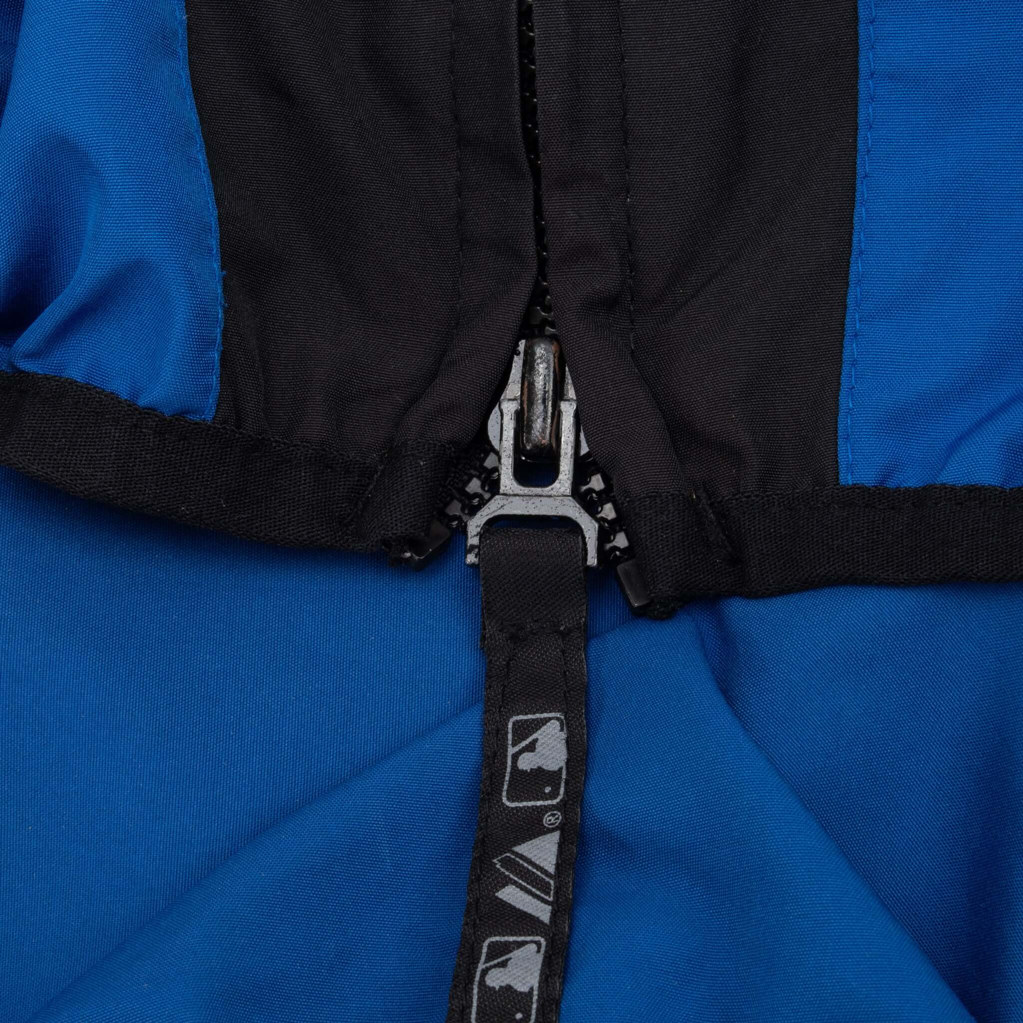 Vintage Mlb New York Mets Short Sleeve Pullover Majestic Windbreaker 2000S Size Large