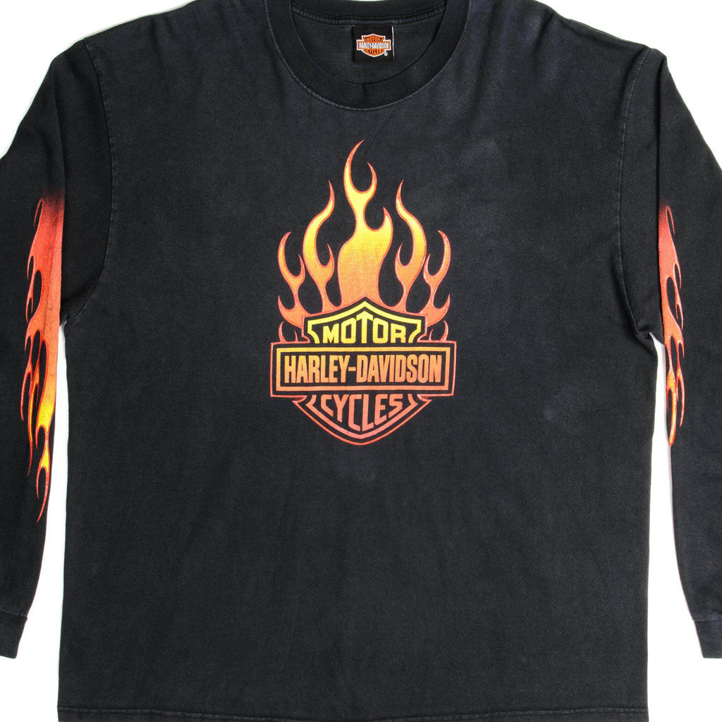 VINTAGE HARLEY DAVIDSON LONG SLEEVES TEE SHIRT SIZE XL