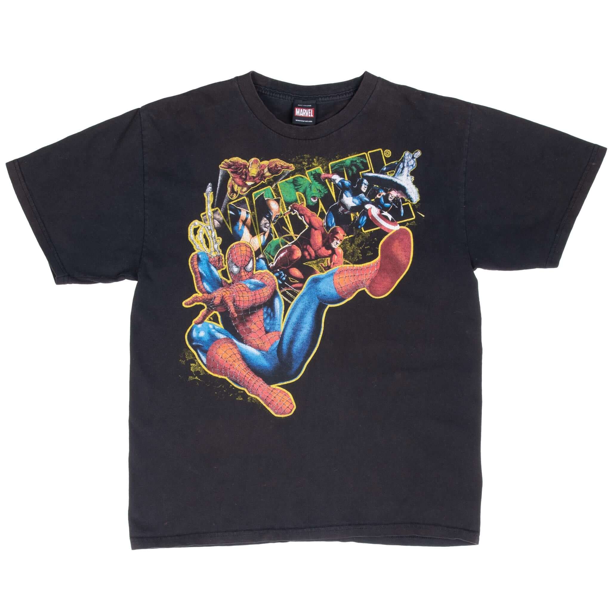 Vintage Marvel Avenger 2000S Tee Shirt Size Medium Youth