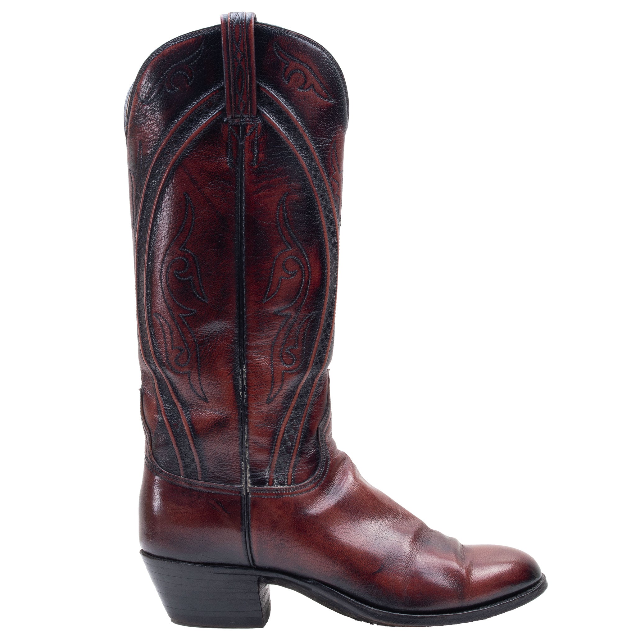 Vintage Lucchese Cowboy Leather Boots Size 7 Made In Usa

Box Not Included