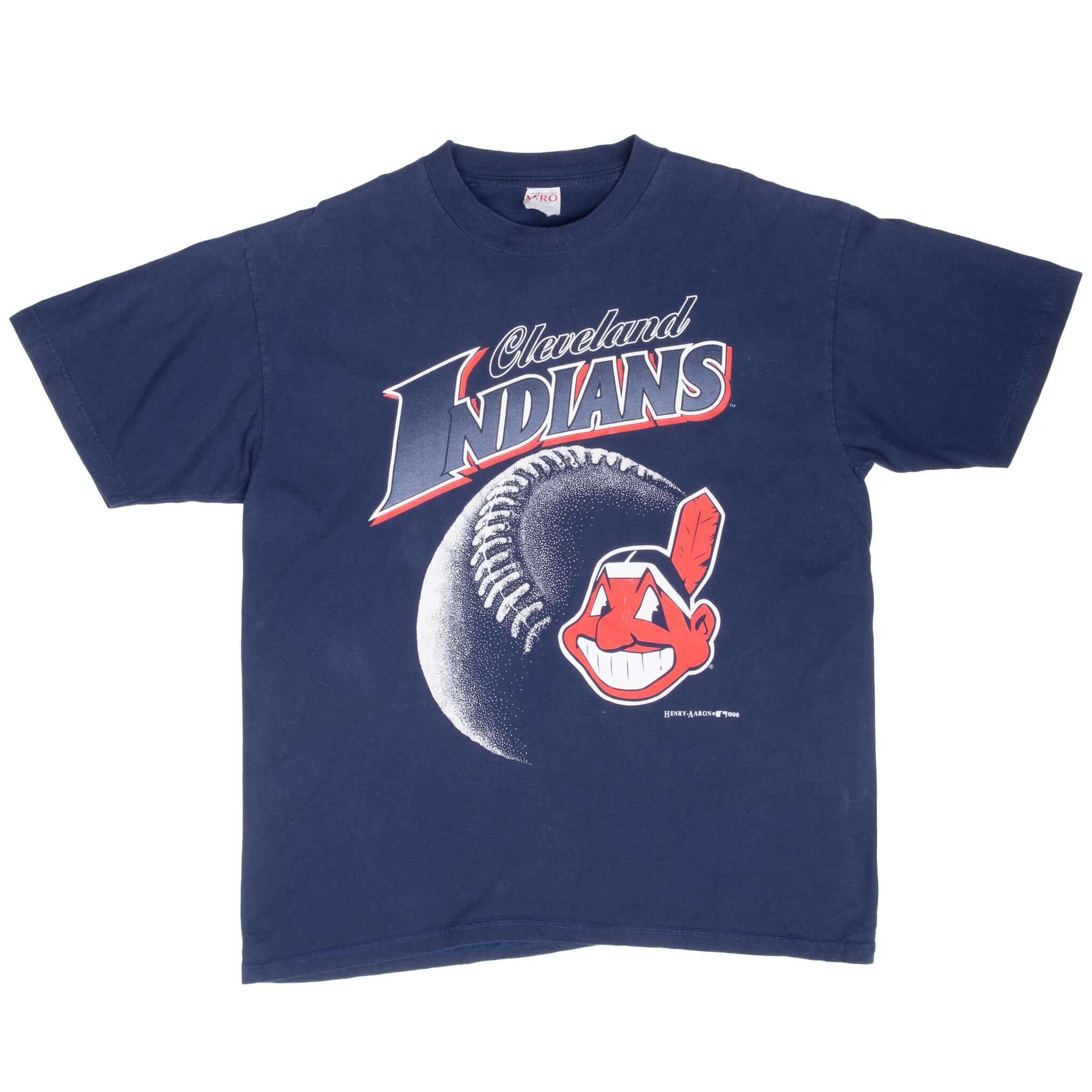 VINTAGE MLB CLEVELAND INDIANS 1996 TEE SHIRT XL