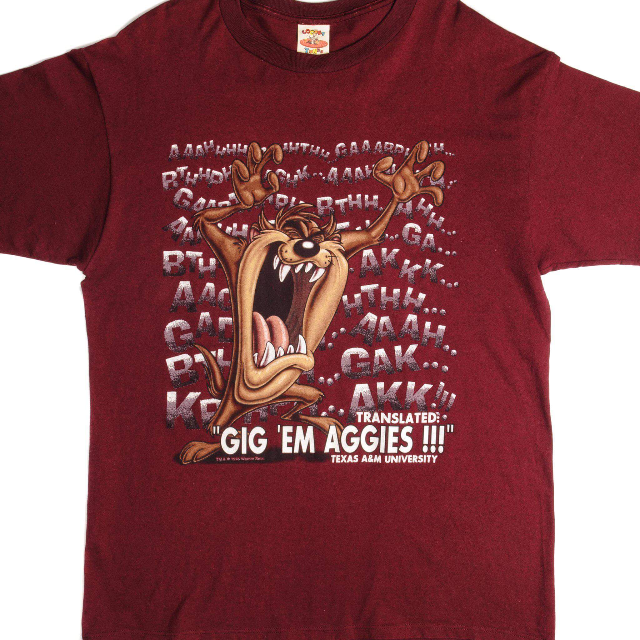 VINTAGE LOONEY TUNES TAZ TEE SHIRT 1995 SIZE XL MADE IN USA