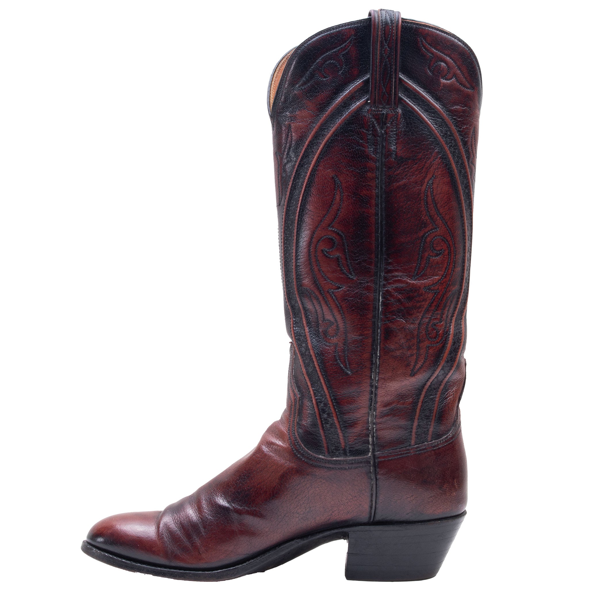 Vintage Lucchese Cowboy Leather Boots Size 7 Made In Usa

Box Not Included