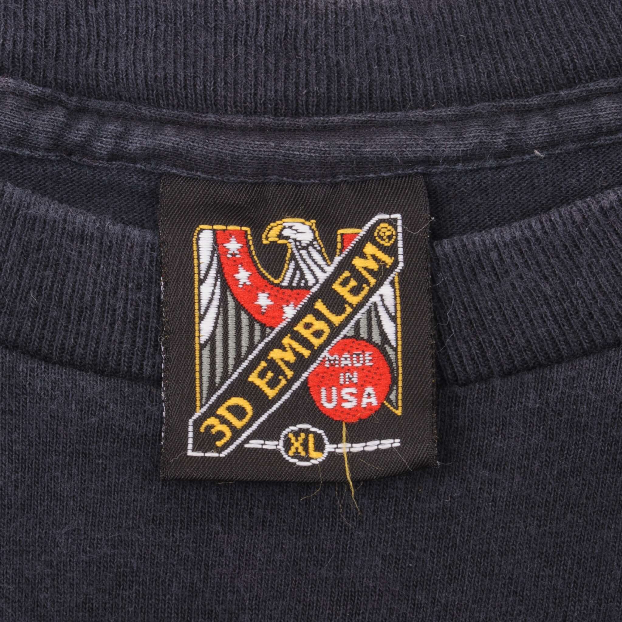 Vintage 3D Emblem Harley Davidson Tee Shirt 1993 Size XL Made In USA With Single Stitch Sleeves