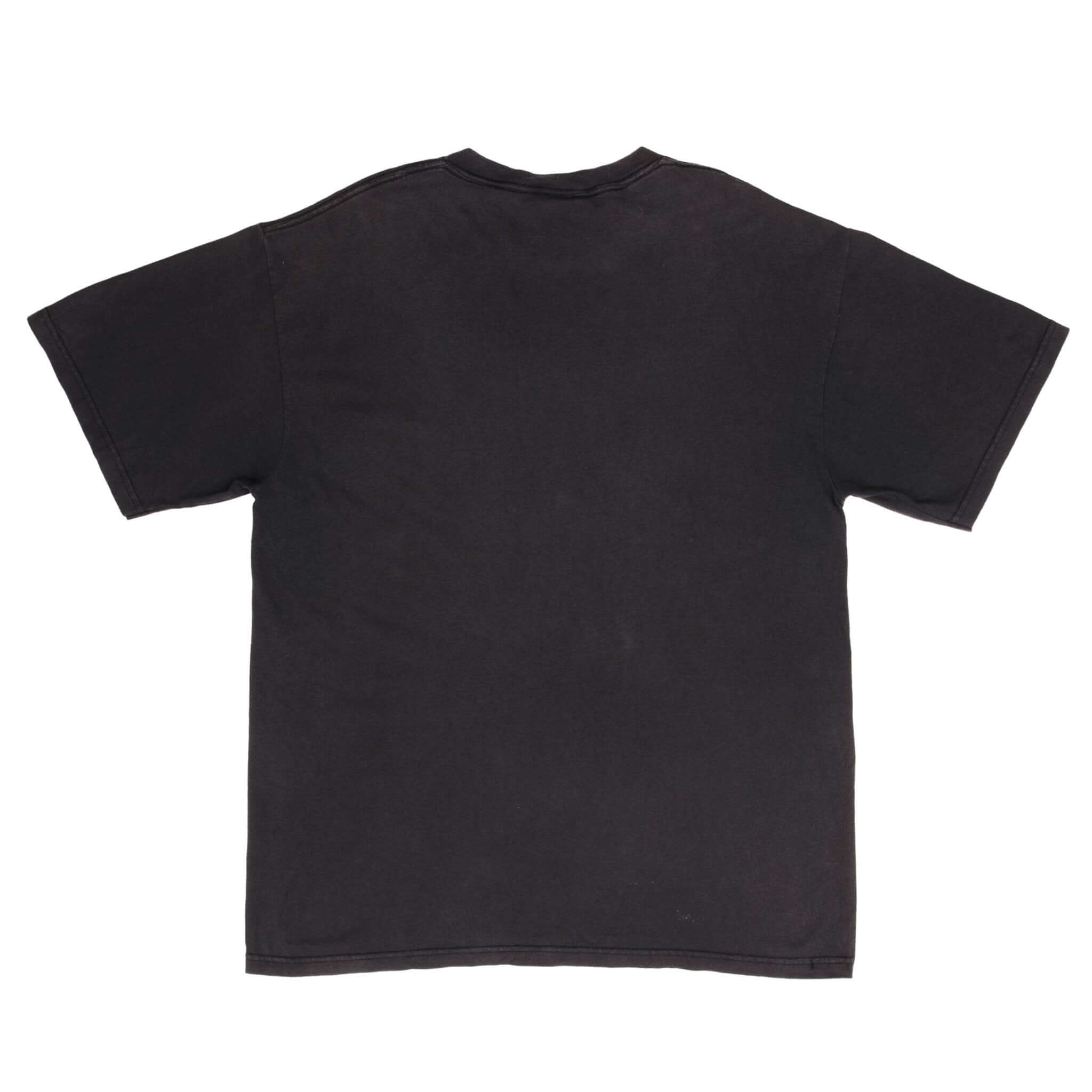 Vintage Nike Spellout Black Tee Shirt 1990S Size Medium Made In Usa