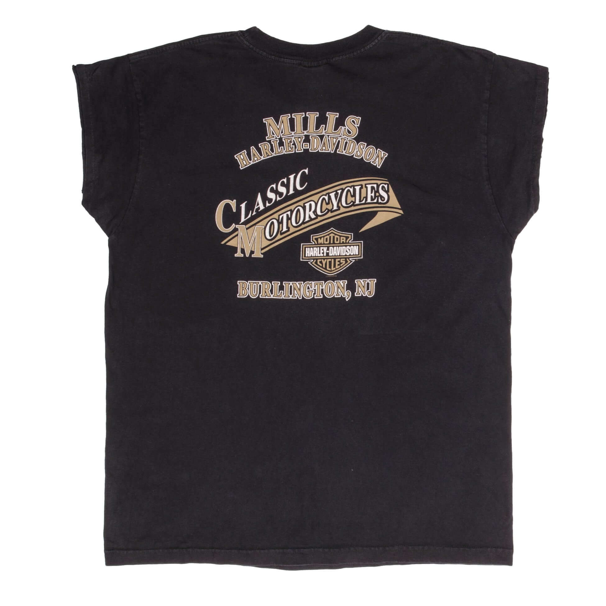 Vintage Harley Davidson Burlington Nj 2005 Tank Top Tee Shirt Size XL