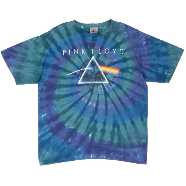 Vintage Pink Floyd The Dark Side Of The Moon 2007 Tie Dye Tee Shirt Size Medium