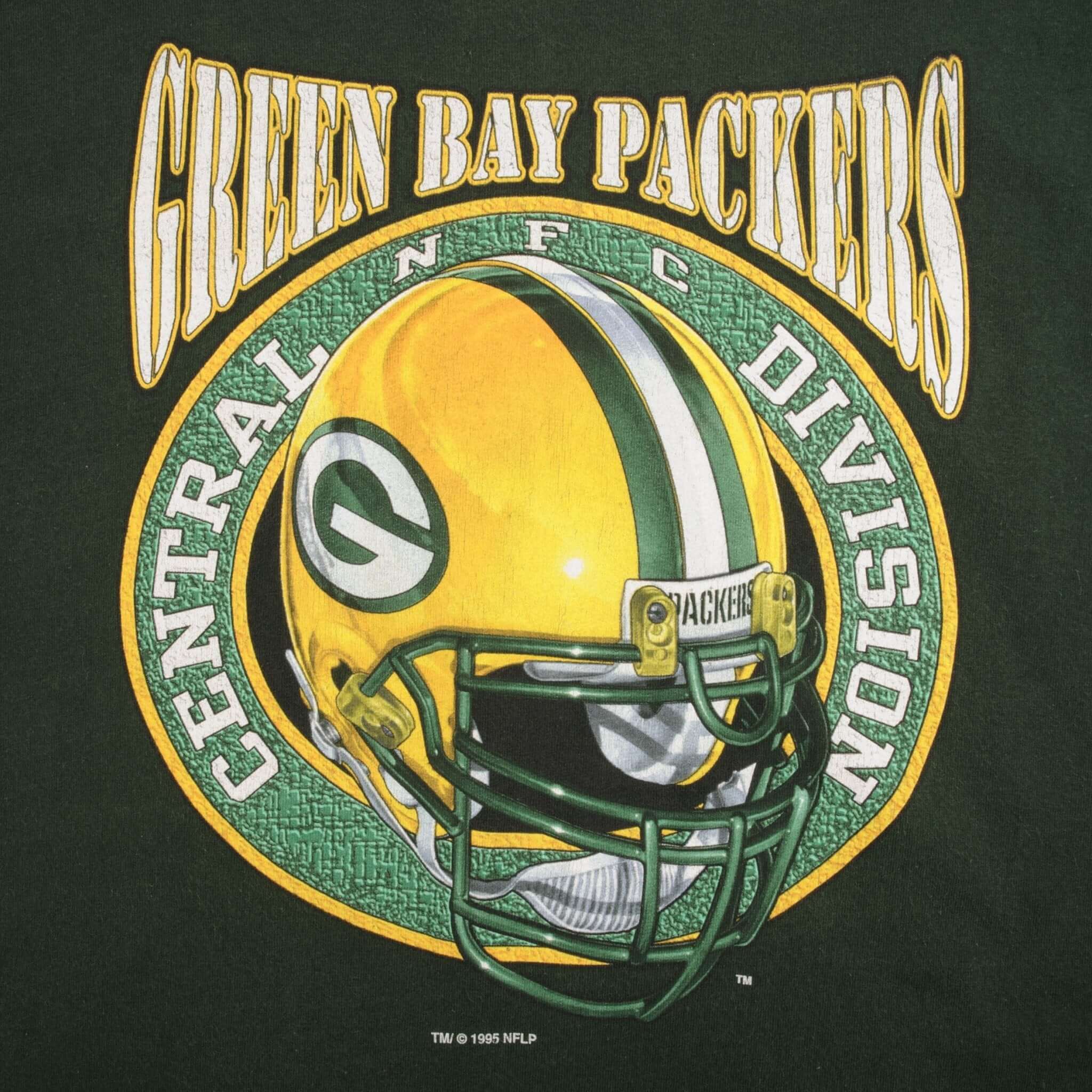 Vintage NFL Green Bay Packers 1997 Tee Shirt Size Large Made In USA With Single Stitch Sleeves