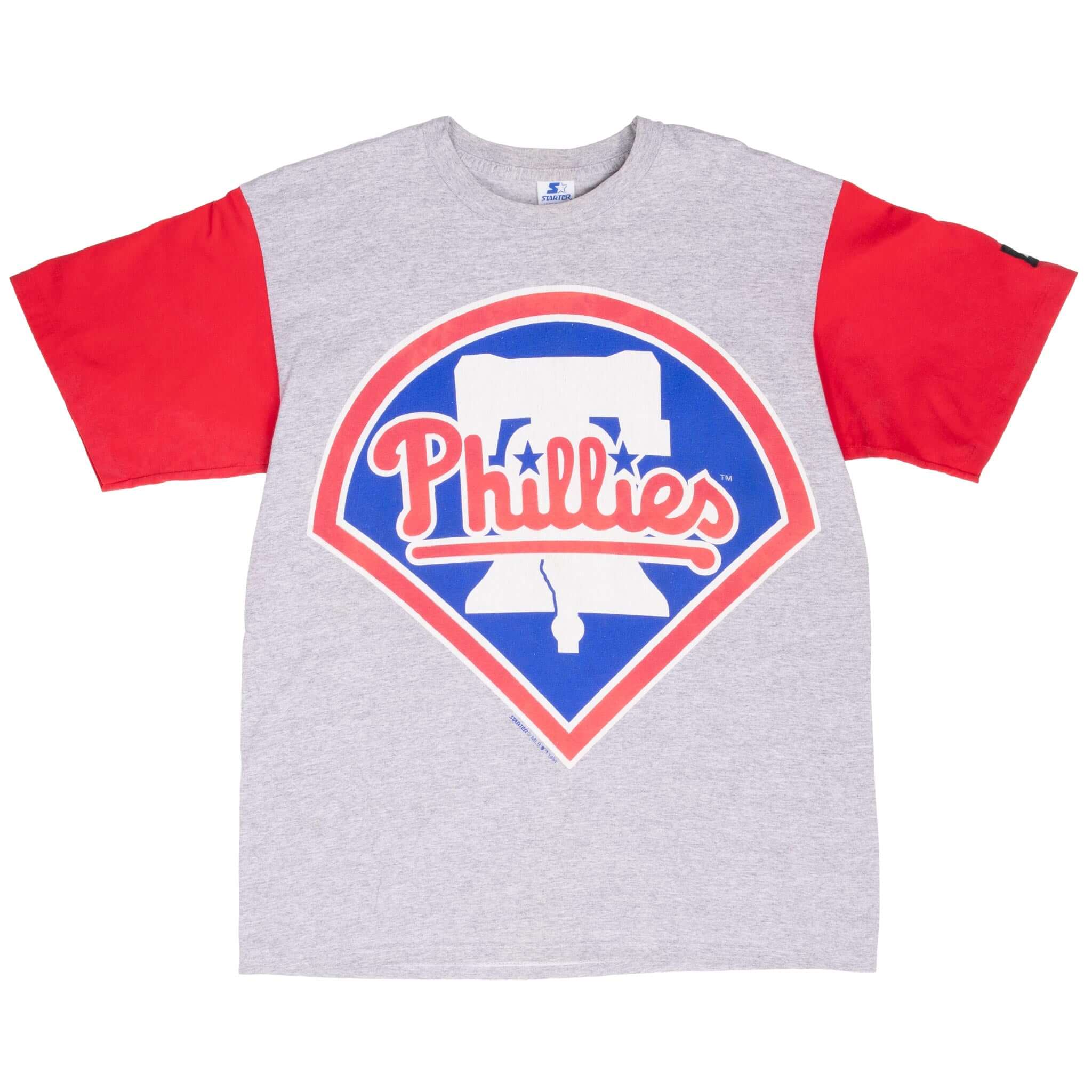 Vintage Mlb Philadelphia Phillies 1994 Tee Shirt Size Large Made In Usa With Single Stitch Sleeves