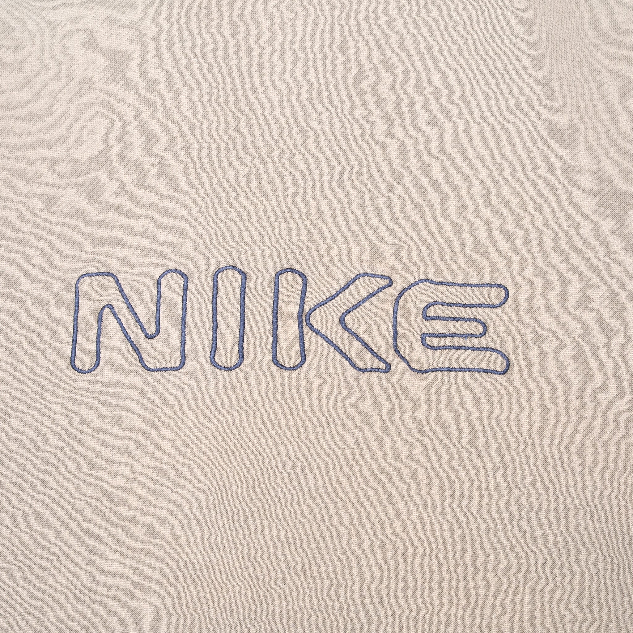 VINTAGE NIKE QUARTER ZIP BEIGE CENTER SWOOSH SWEATSHIRT 2000S SIZE XL