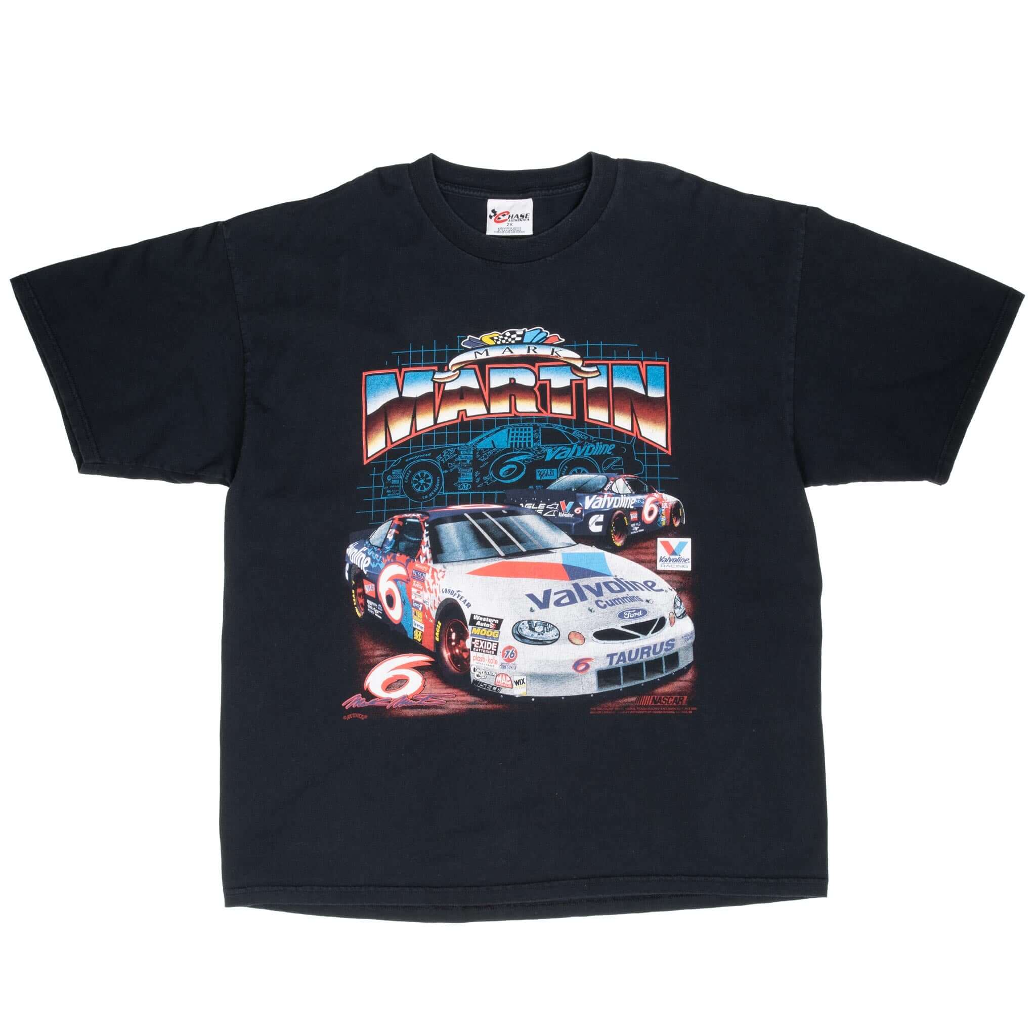 Vintage Nascar Mark Martin 1990S Tee Shirt Size 2XL