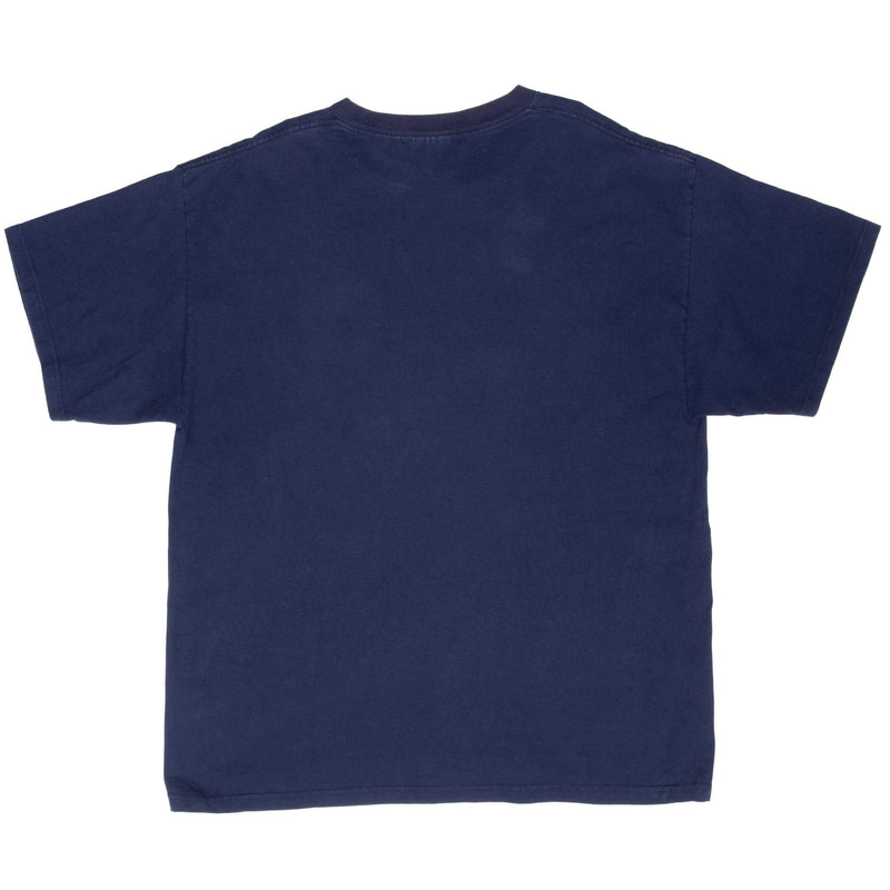 Vintage Nike Spellout Navy Blue Tee Shirt 2000S Size XL