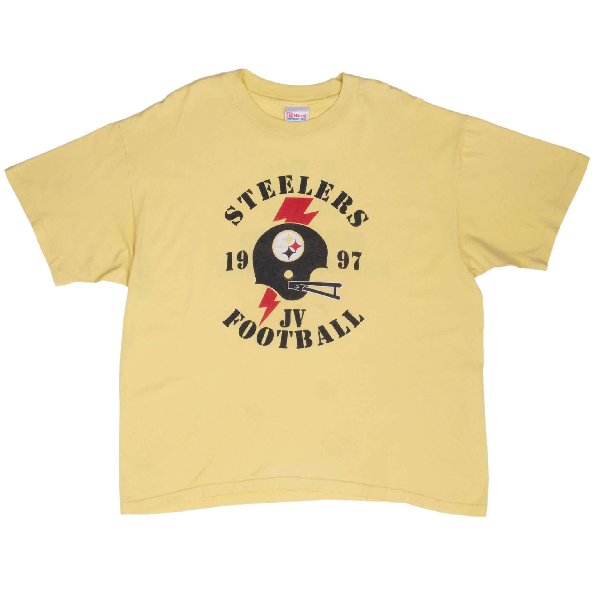 Vintage Nfl Pittsburgh Steelers 1997 Yellow Tee Shirt Size XL