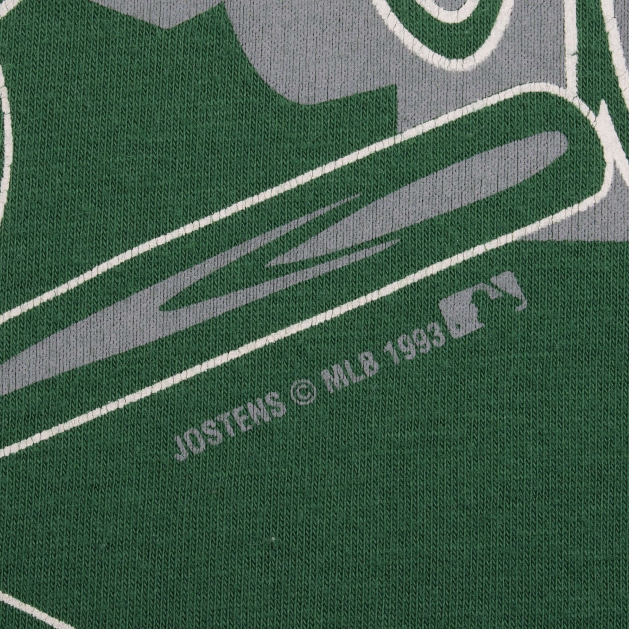 Vintage MLB Oakland Athletics Tee Shirt 1993 Size 3XL Made In USA With Single Stitch Sleeves