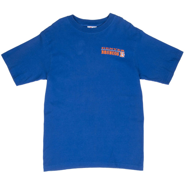 Vintage Nfl Denver Broncos Embroidered 1990S Tee Shirt Size Large