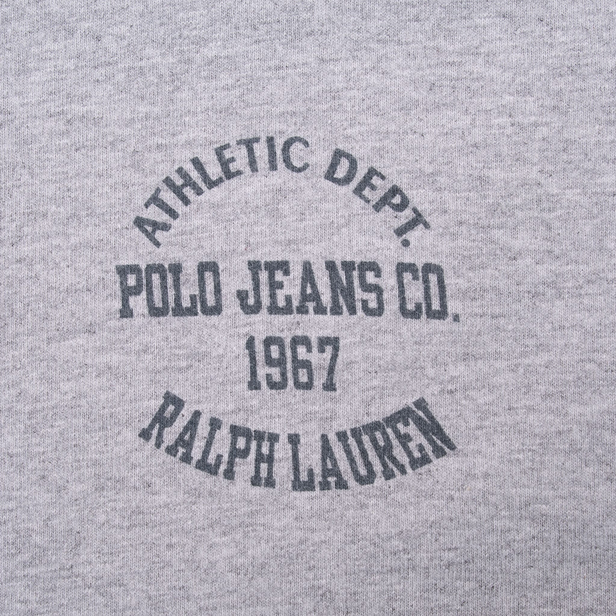 VINTAGE POLO JEANS CO RALPH LAUREN GREY LONG SLEEVE TEE SHIRT MEDIUM