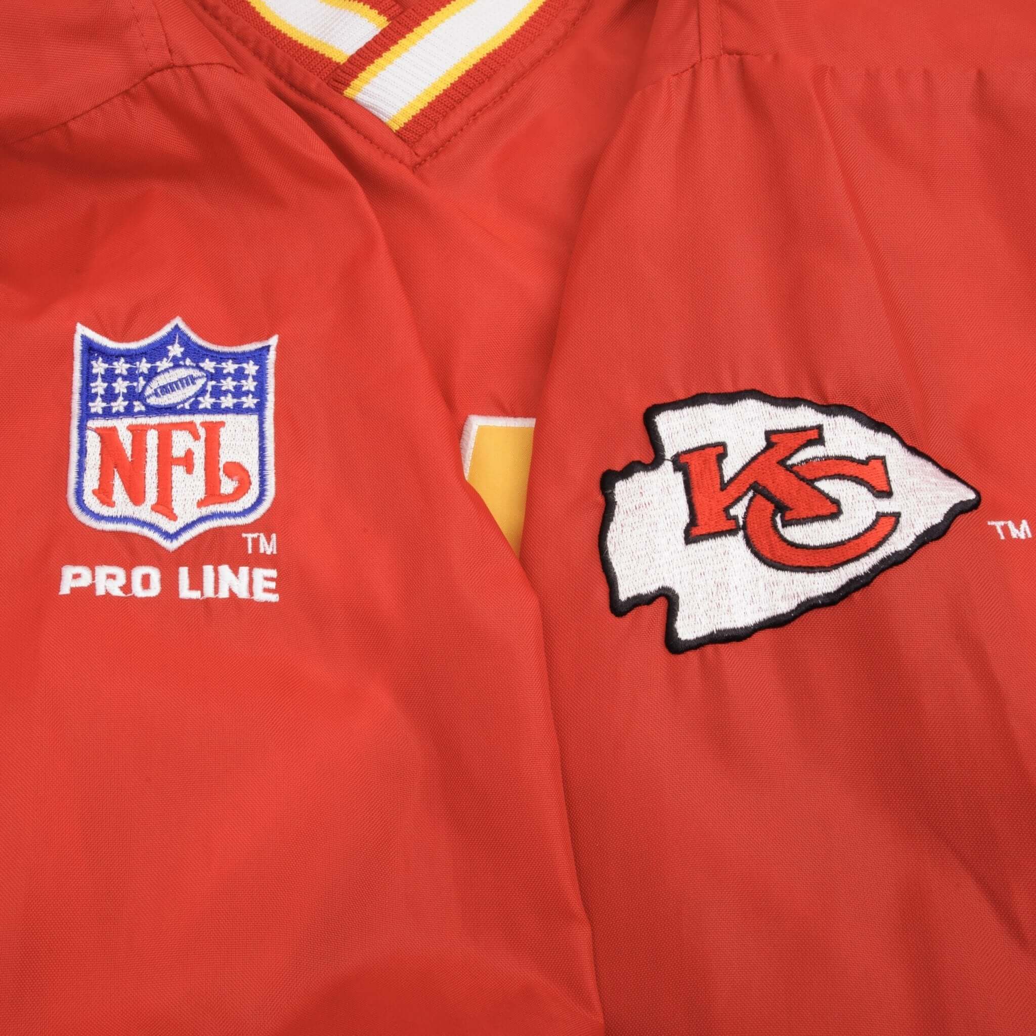 Vintage NFL Kansas City Chiefs Pullover Windbreaker Jacket 1990S Size Medium