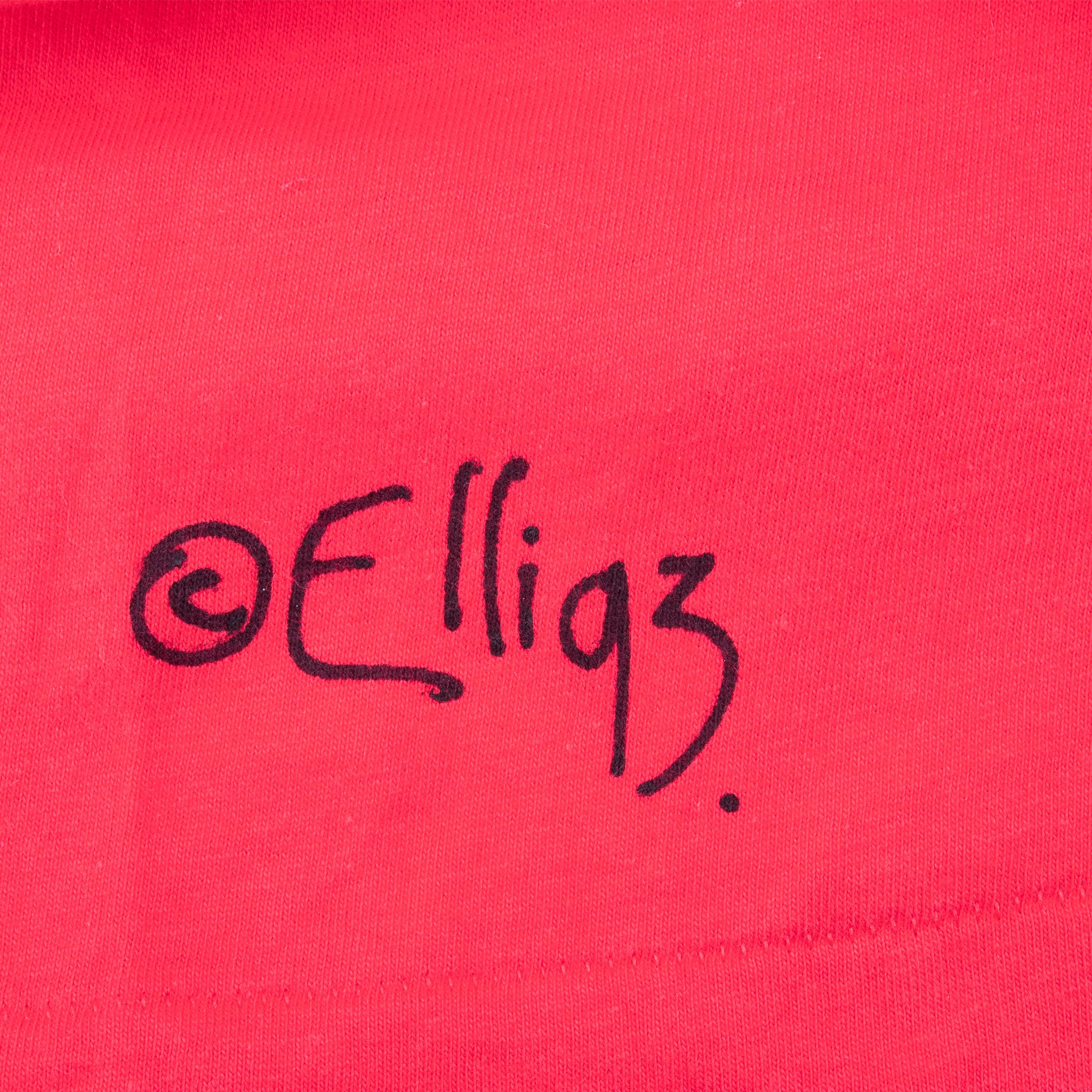VINTAGE HAND PAINTED NATIVE PETROGLYPH ART TEE SHIRT BY ELLI 1993 LARGE MADE USA