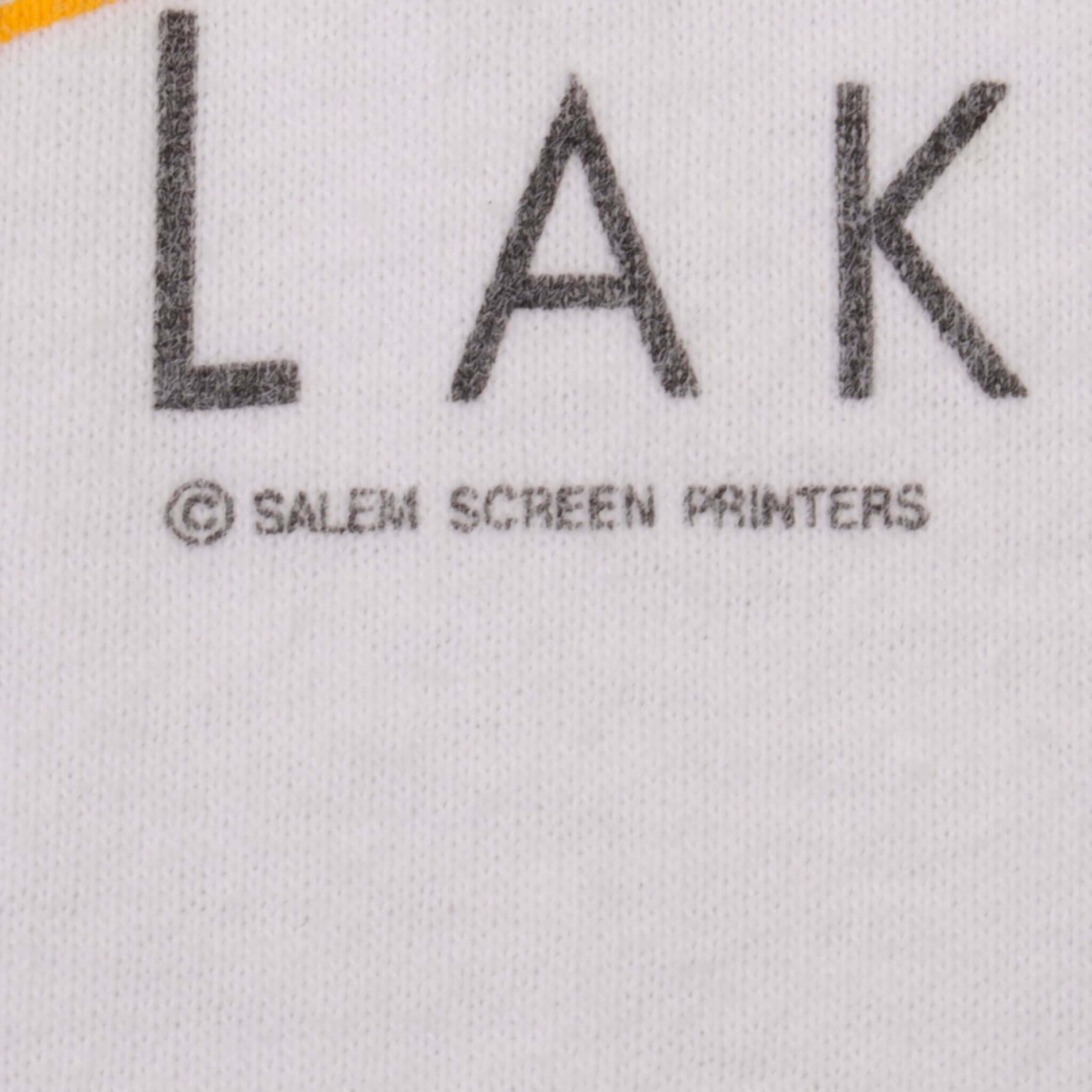 VINTAGE NBA MAGIC JOHNSON LOS ANGELES LAKERS TEE SHIRT 1989 MEDIUM MADE IN USA