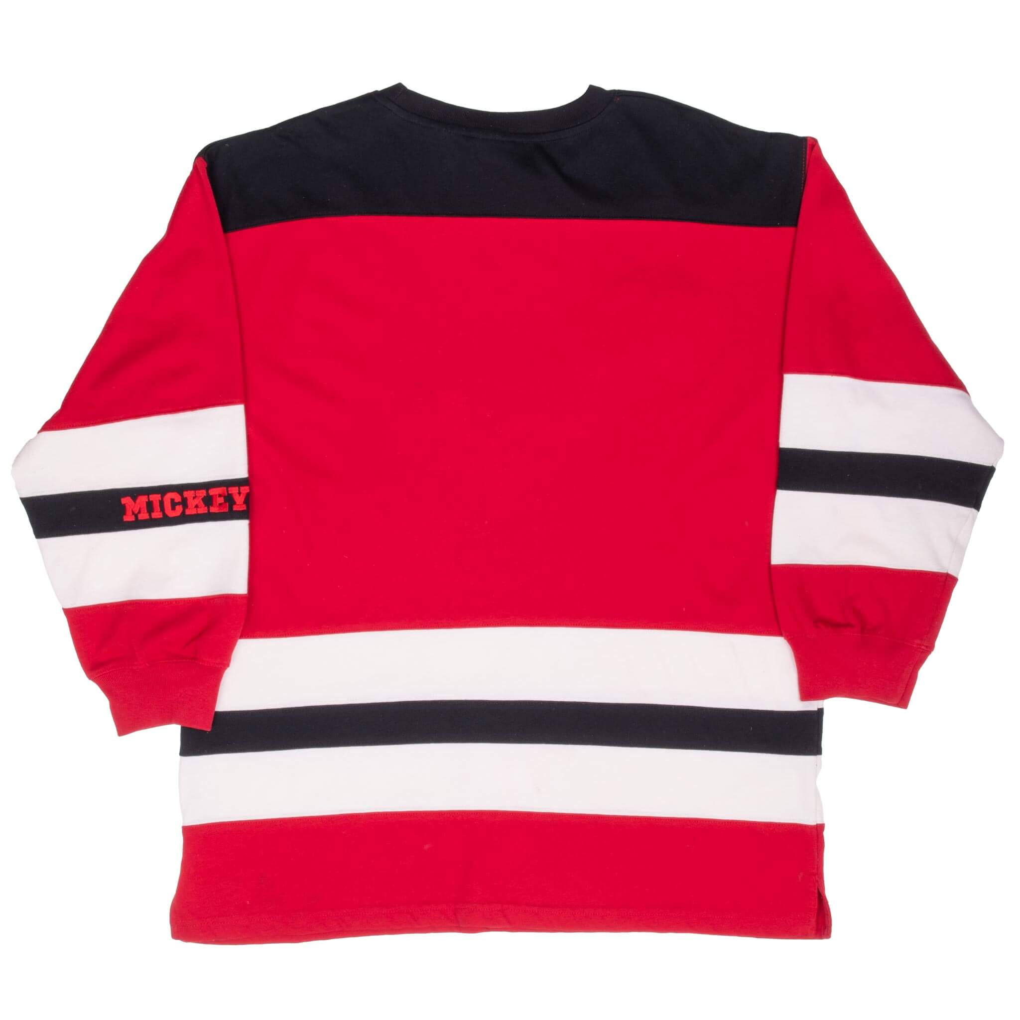 Vintage Disney Mickey Mouse 1990S Red Long Sleeve Tee Shirt Size XL