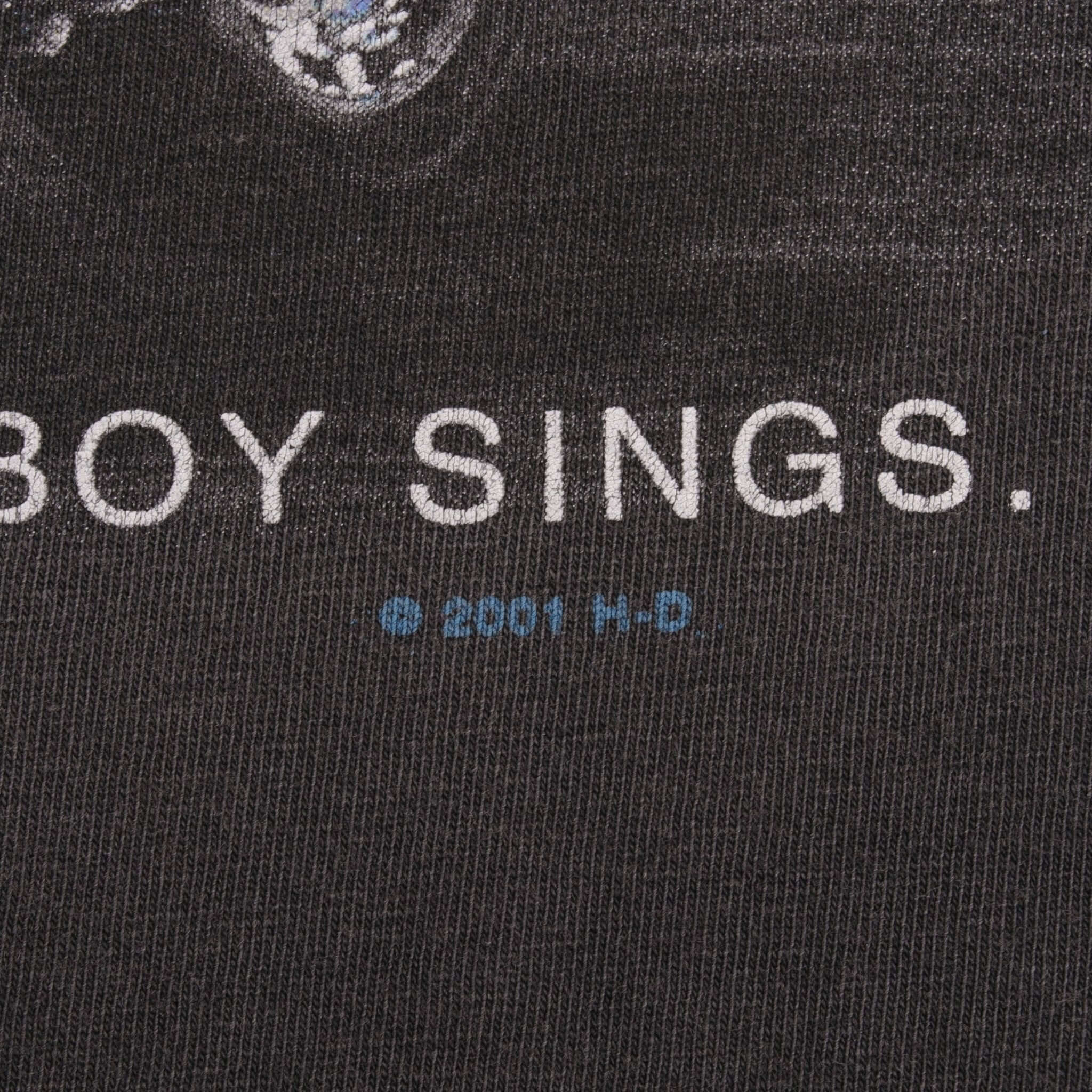 Vintage Black Harley Davidson Hi-Way Cafe Tee Shirt 2001 Size XL 