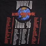 Vintage Kiss Alive Worldwide Would Tour 1996 Tee Shirt Size XL