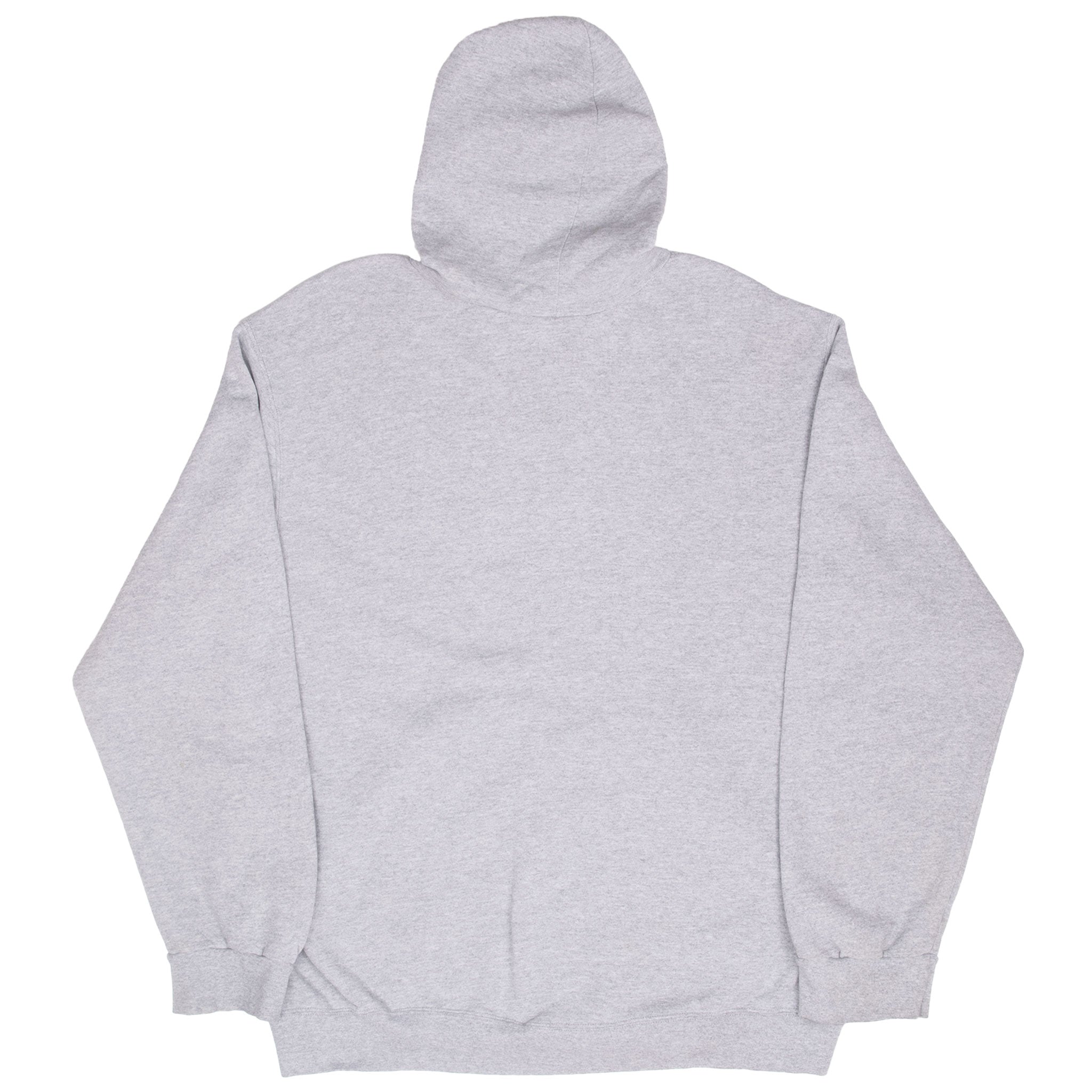 Vintage Nike Classic Swoosh Gray Full Zip Hoodie Sweatshirt 2000S Size Large Made In USA