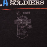 Vintage Harley Davidson And America WLA Mounted Soldiers 1941-1947 Atlanta, GA Tee Shirt Size Small Made In USA With Single Stitch Sleeves