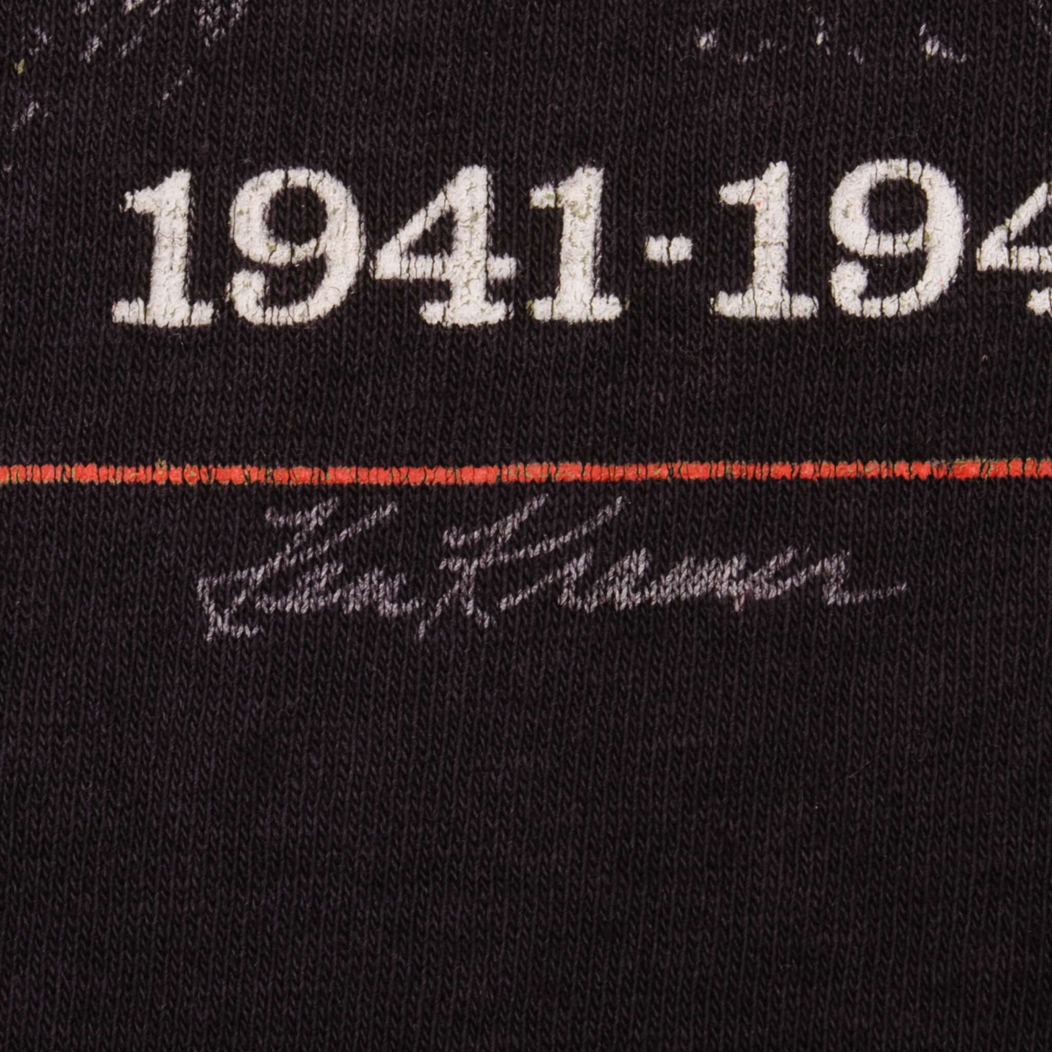 Vintage Harley Davidson And America WLA Mounted Soldiers 1941-1947 Atlanta, GA Tee Shirt Size Small Made In USA With Single Stitch Sleeves