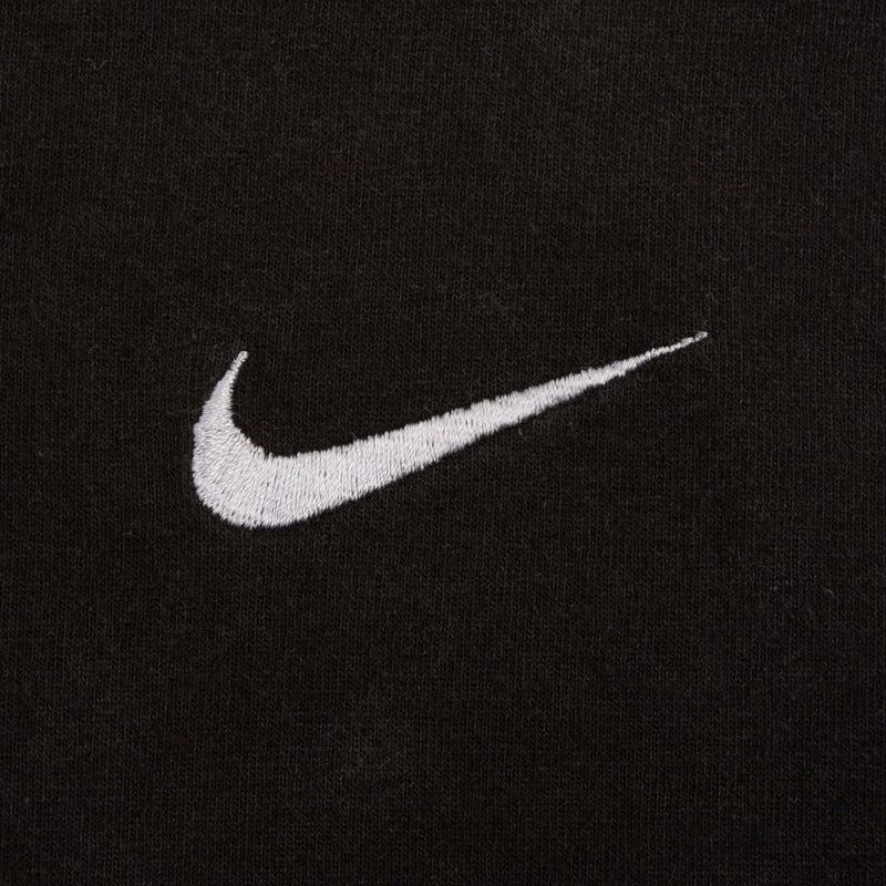 Vintage Nike Classic Swoosh Black Tee Shirt Size 1990s Size Large Made In USA