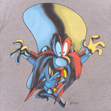 Vintage Looney Tunes Yosemite Sam Tee Shirt 1994 Size Large Made In USA With Single Stitch Sleeves