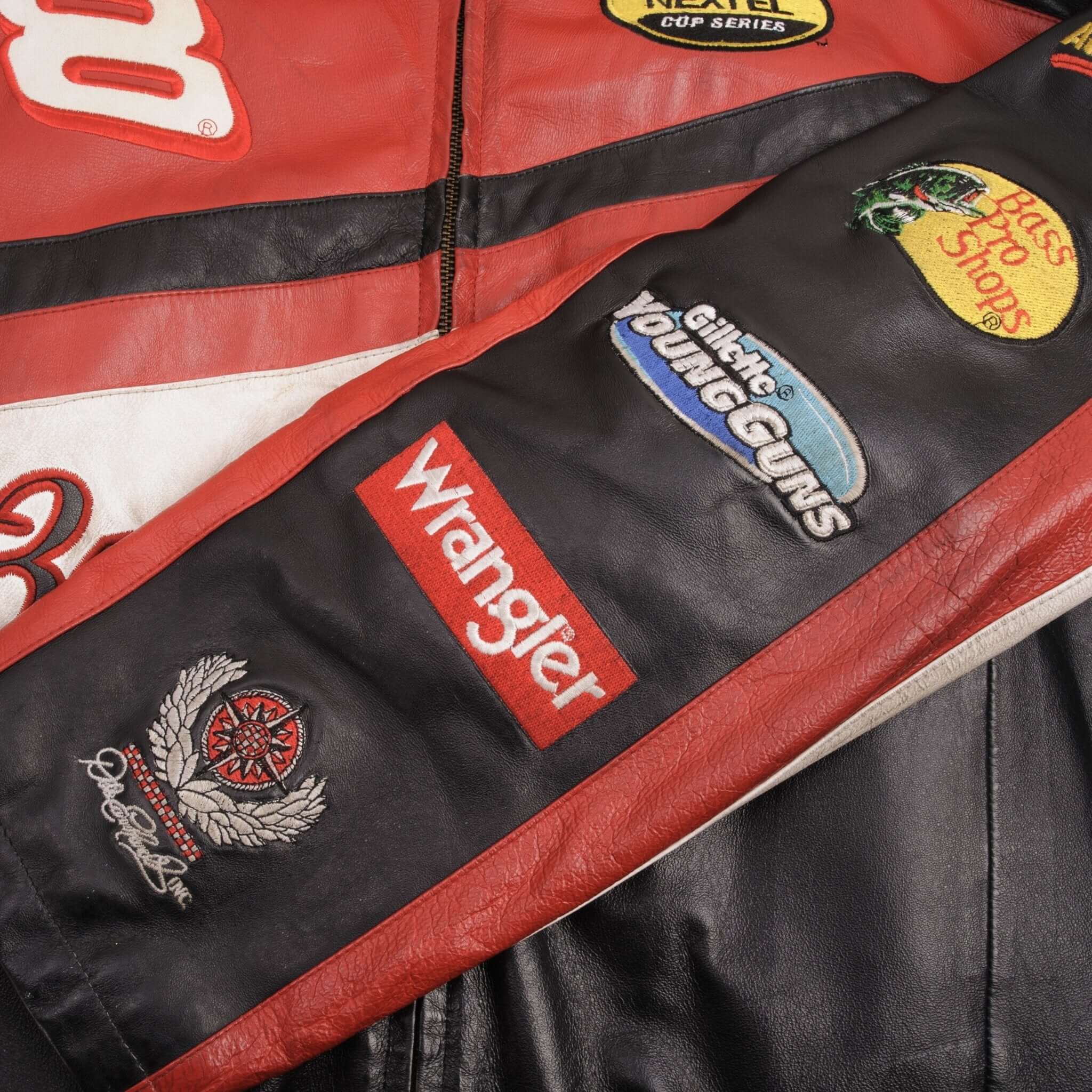 VINTAGE NASCAR DALE EARNHARDT JR BUDWEISER LEATHER JACKET 2000S SIZE XL