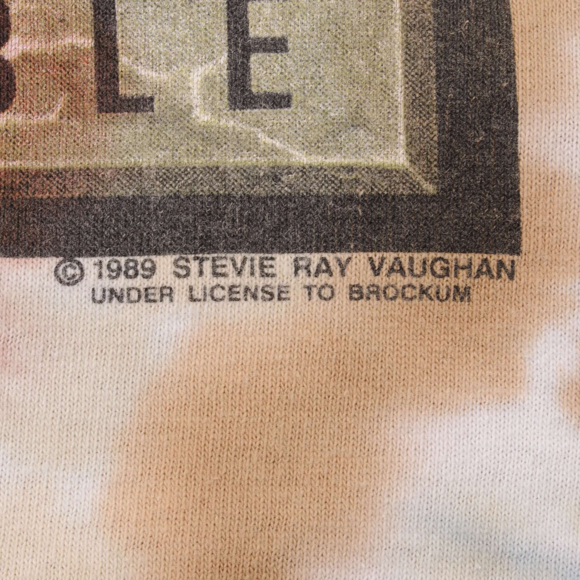 VINTAGE TIE DYE STEVIE RAY VAUGHAN TOUR 1989 TEE SHIRT SIZE XL MADE IN USA