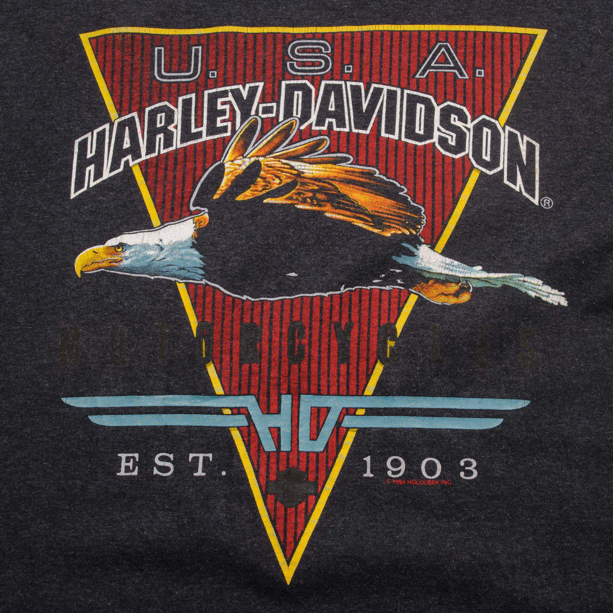 VINTAGE HARLEY DAVIDSON TEE SHIRT 1993  SIZE MEDIUM MADE IN USA
