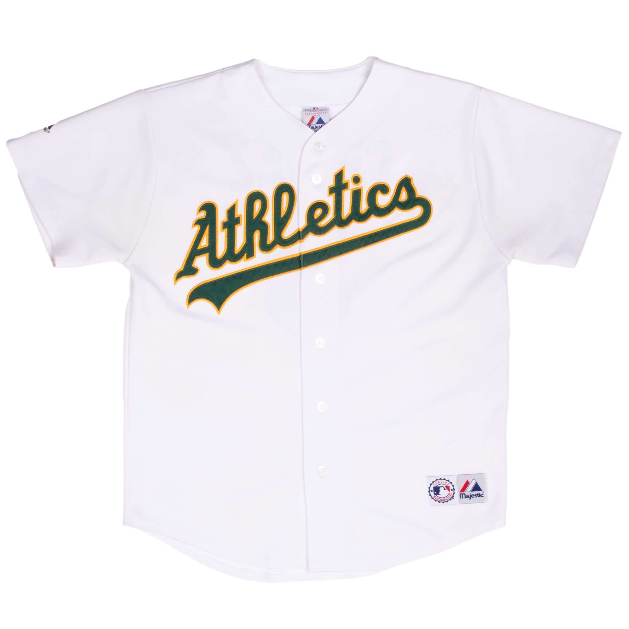 Vintage Mlb Oakland Athletics Eric Chavez #2 Majestic Jersey 2000S Size Large