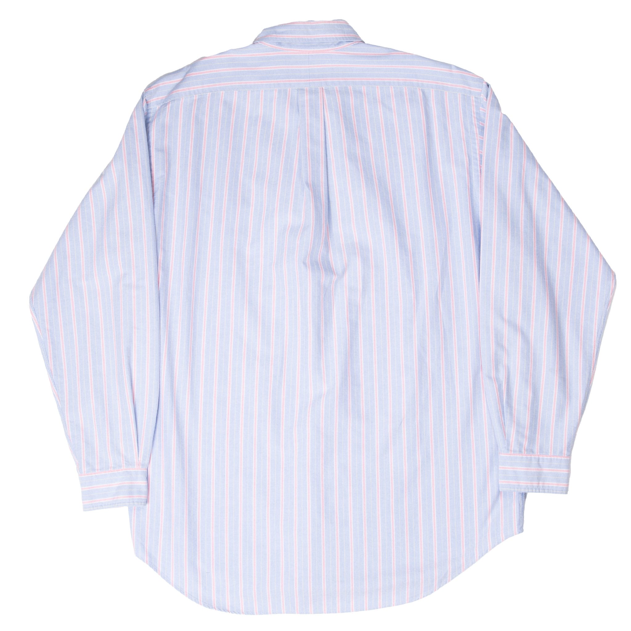 VINTAGE RALPH LAUREN BLUE STRIPED SHIRT 1990S SIZE LARGE