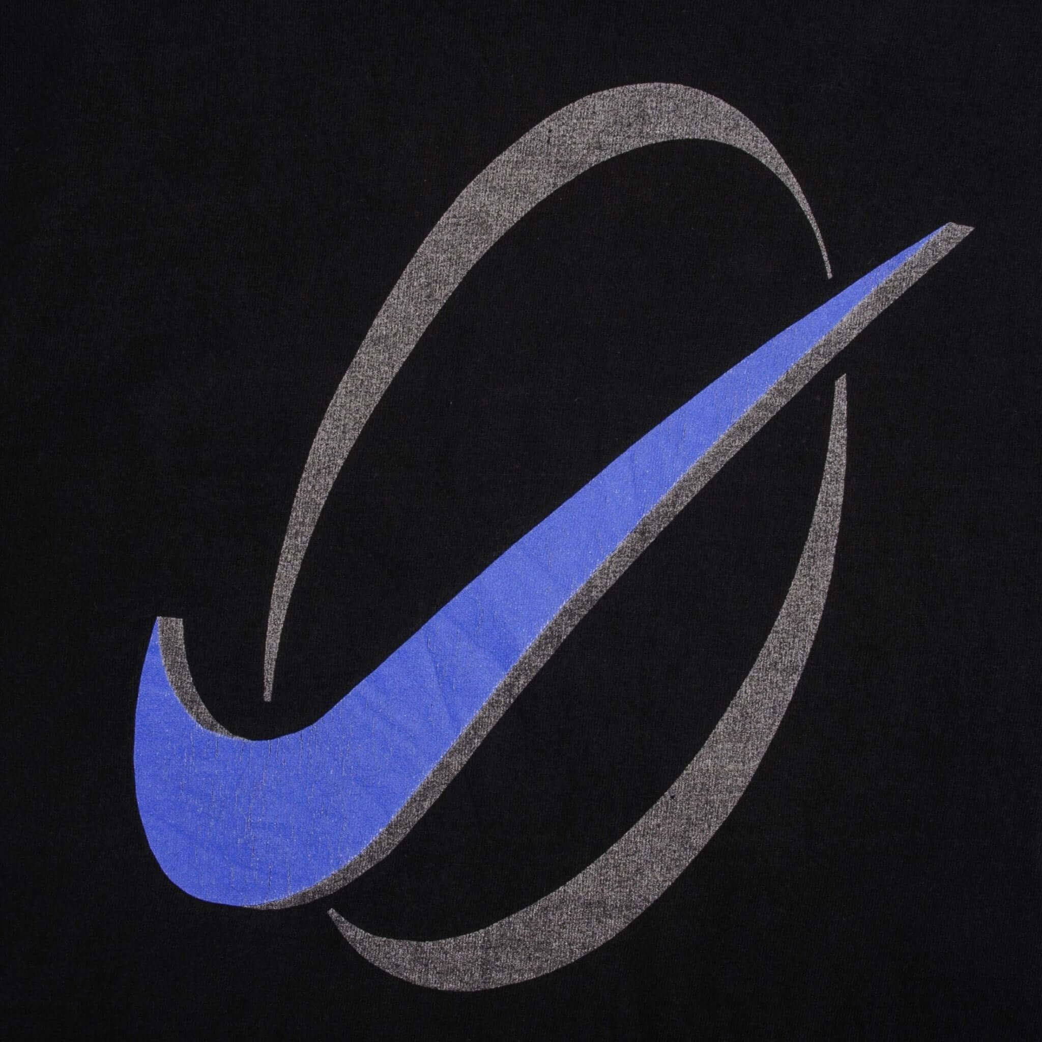 Vintage Nike Big Swoosh Logo Swoosh Nike Tee Shirt 1990s Size Large Made In USA 