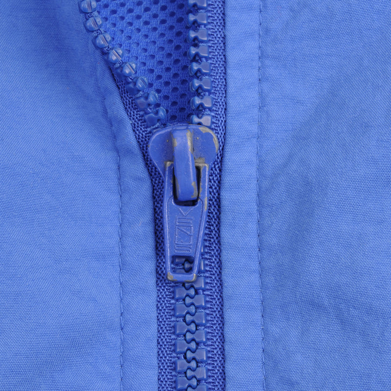 Vintage Nike Swoosh Blue Windbreaker Jacket 1980S Size Medium