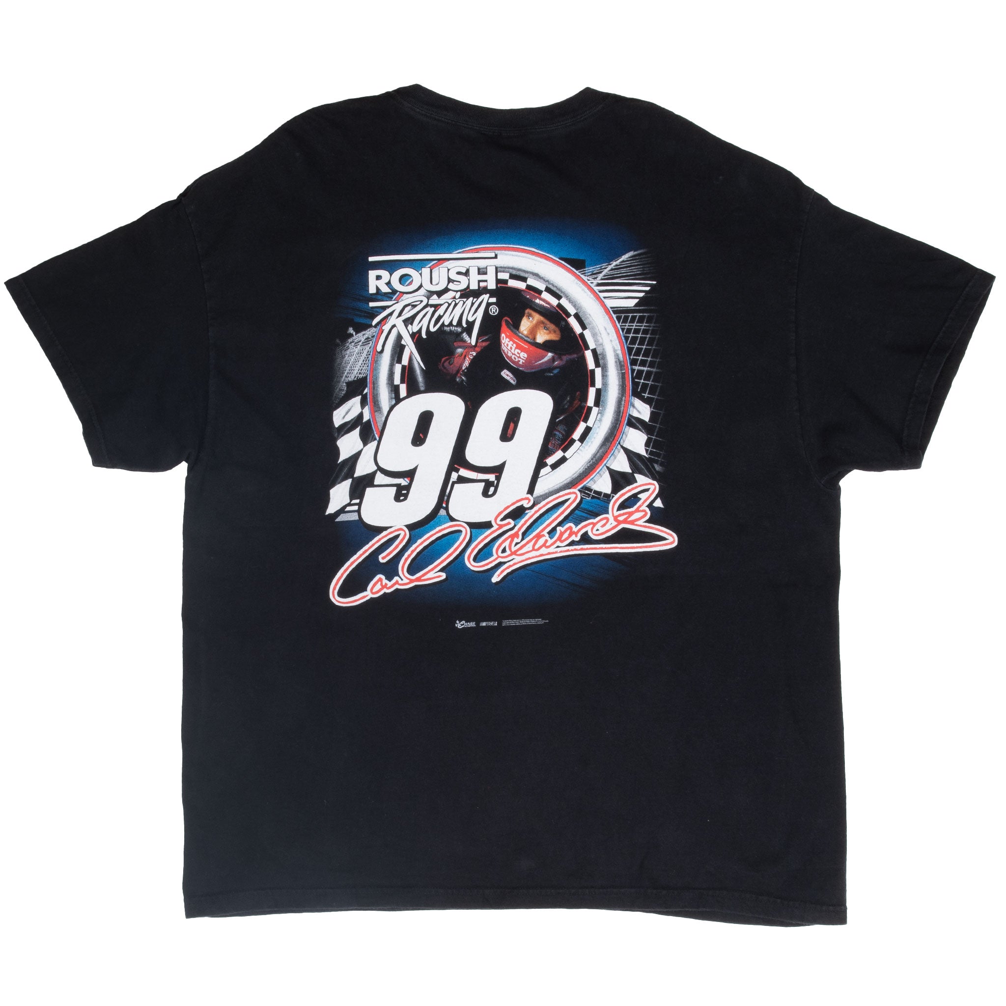 Vintage Nascar Carl Edwards Office Depot 2000S Tee Shirt Size 2XL
