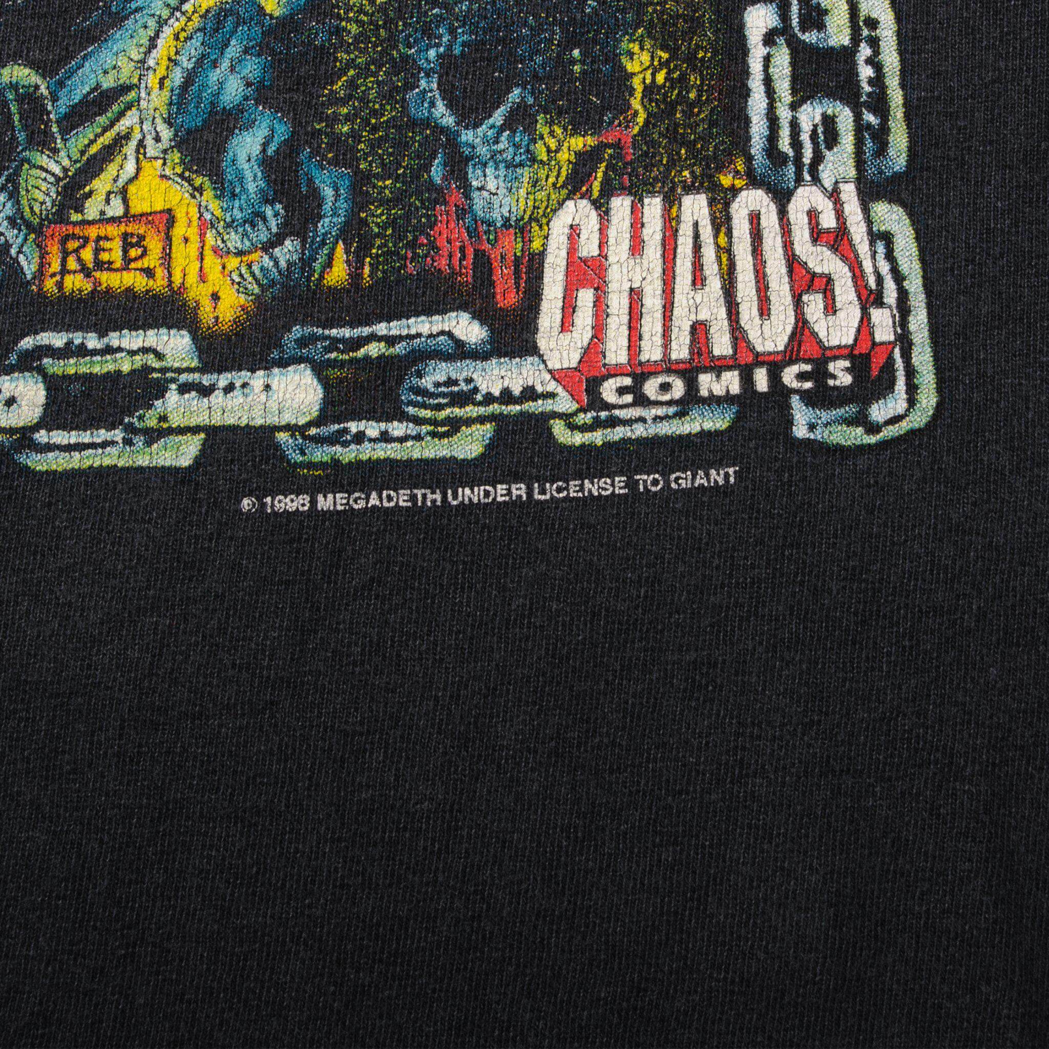 VINTAGE MEGADETH TEE SHIRT 1998 SIZE LARGE MADE IN USA