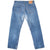 Vintage Preshrunk Levis 501 Indigo Jeans 1990S Size 34X30 Made In Usa With a beatiful Medium Light Wash and some light whiskers&nbsp;

Size on Tag 35X32 Actual size 34X30

Back Button #524