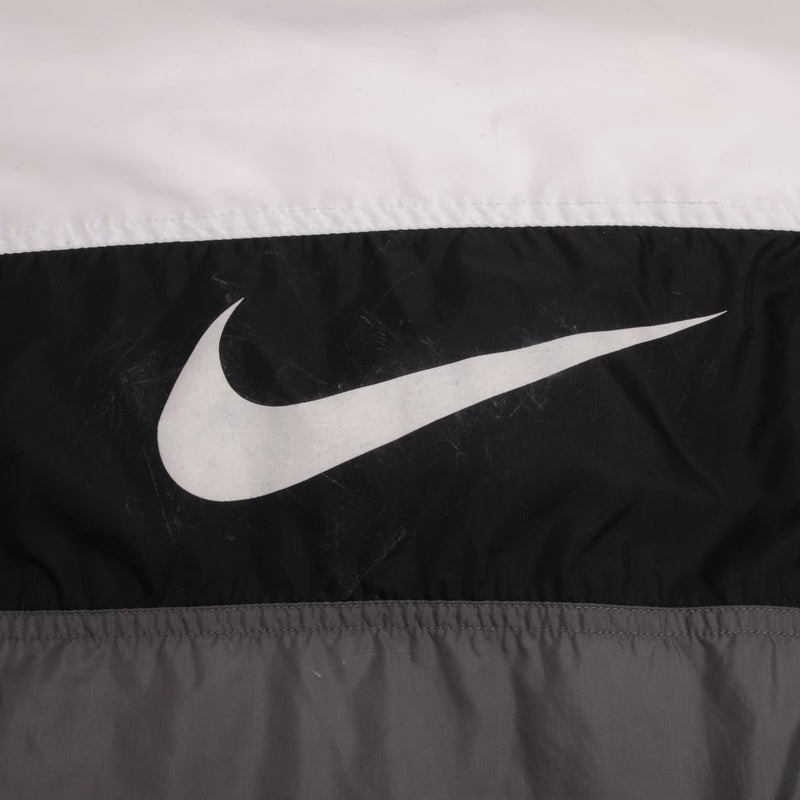 Vintage Nike Big Swoosh Black Windbreaker Jacket 1990S Size XL